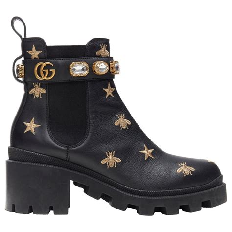 gucci bee boots cheap|gucci ace embroidered bee shoes.